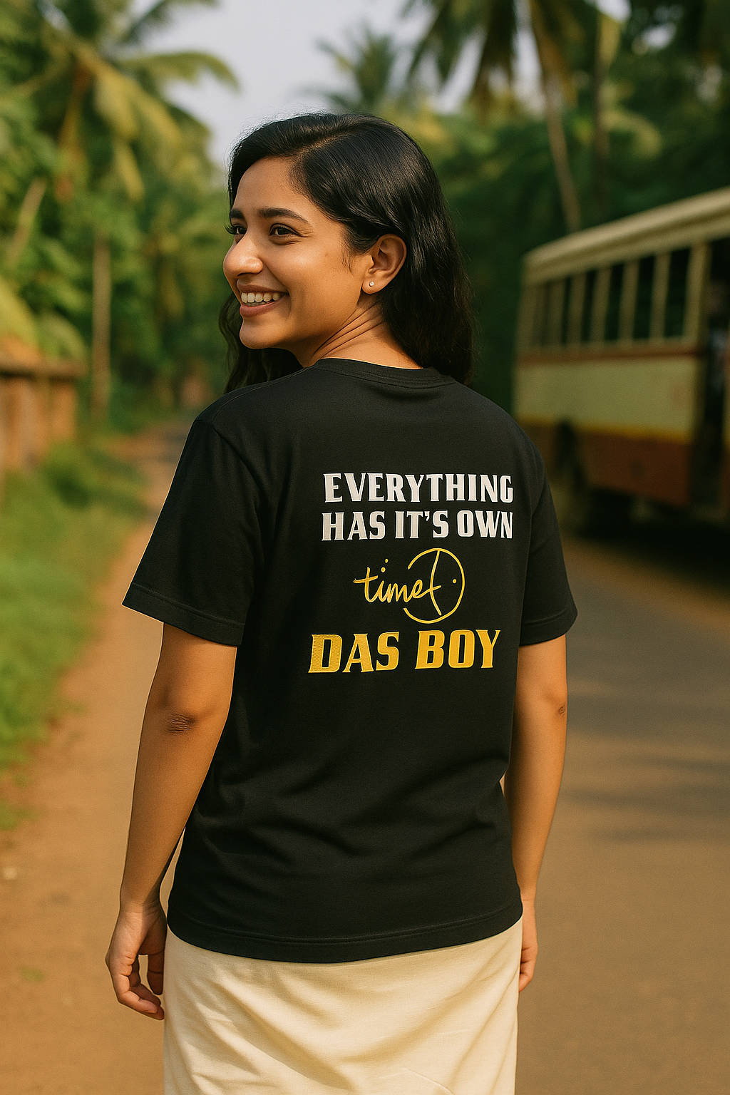 DAS BOY Oversized Graphic Tee – Malayalam Streetwear | Everything Has Its Own Time