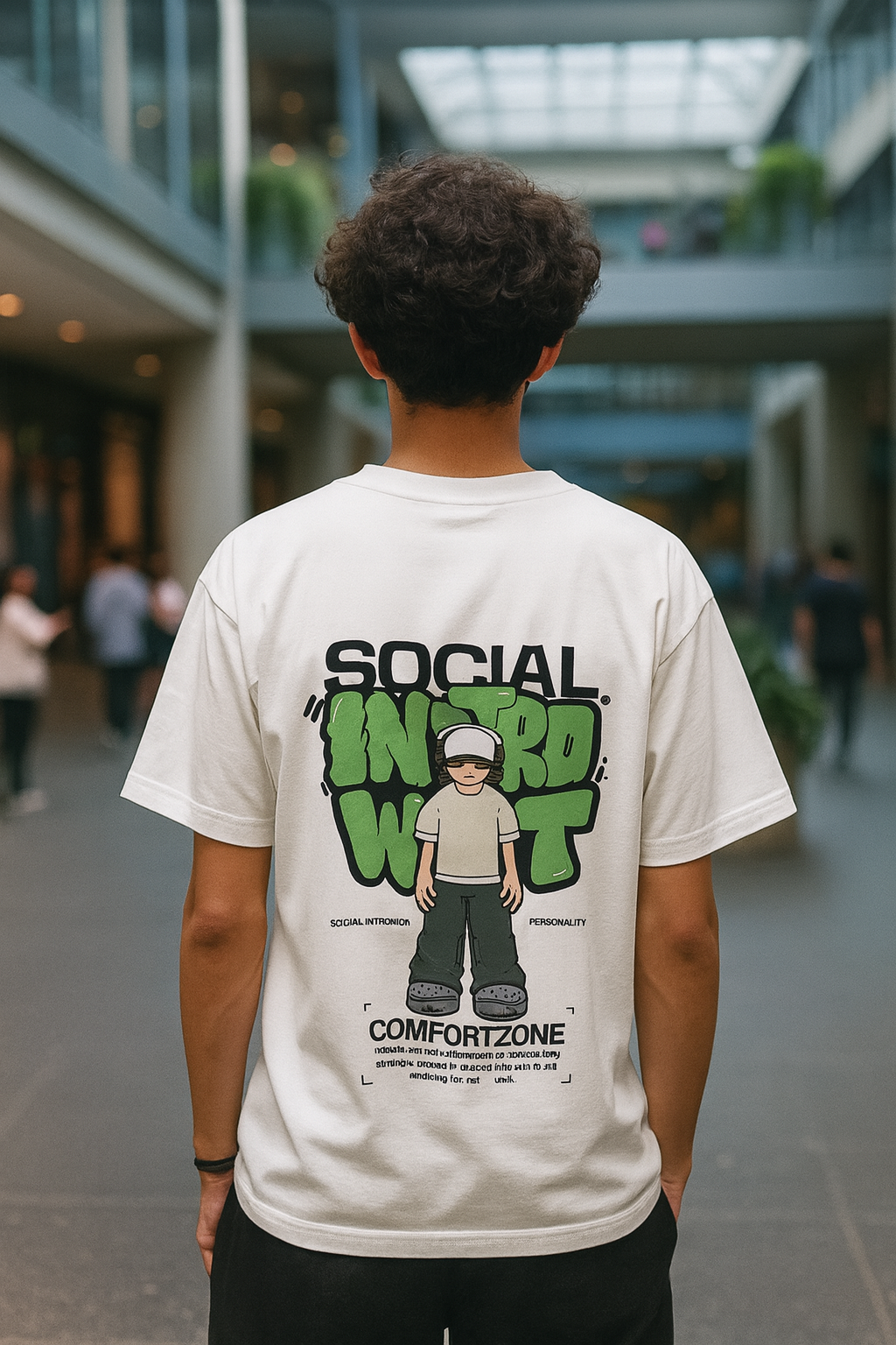 Social Introvert Comfort Zone T-Shirt – Streetwear Fit