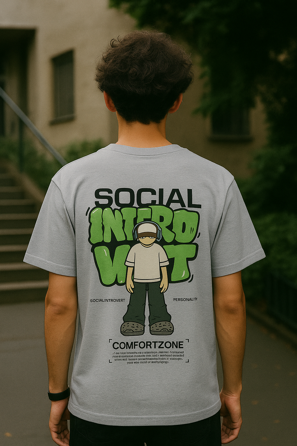 Social Introvert Comfort Zone T-Shirt – Streetwear Fit