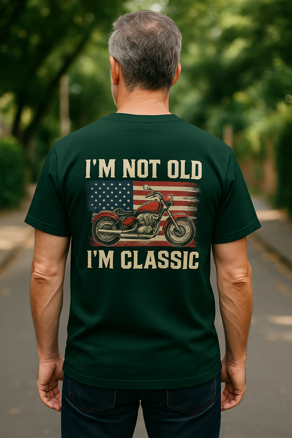 I’m Not Old, I’m Classic – Vintage Motorcycle Graphic Tee