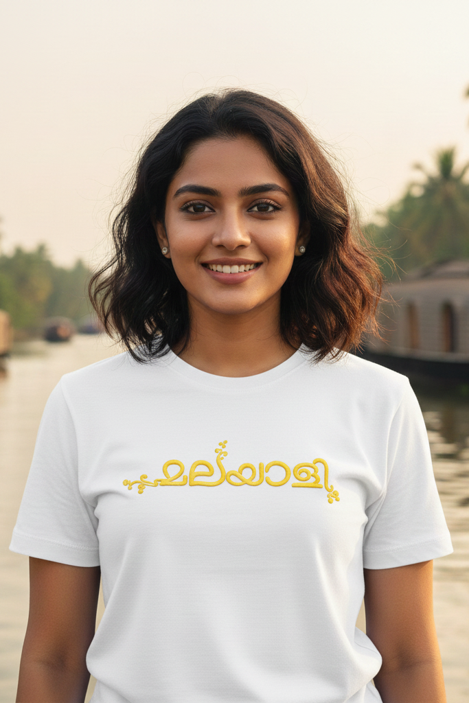 Malayalee T-Shirt | Malayalam Typography Tee | Mallu Streetwear Unisex Tee